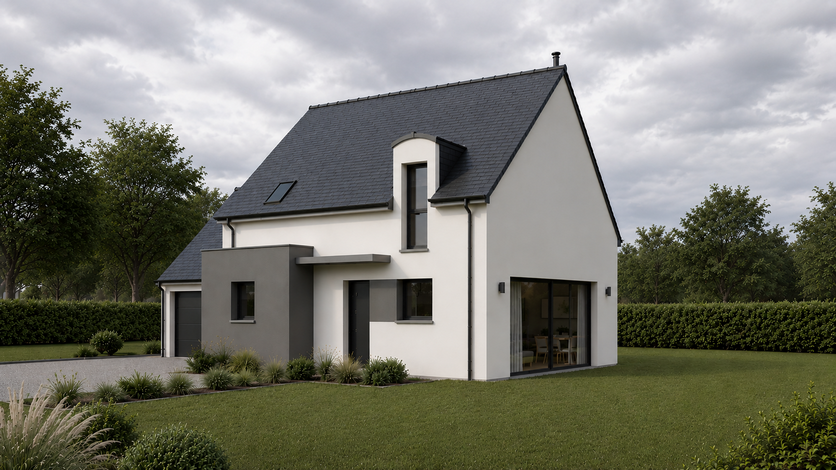 Après travaux - extension bois